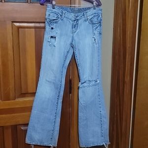 Womens Ripped Boyfriend Demin Jeans